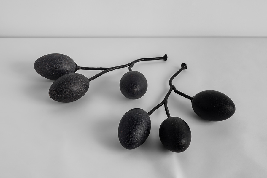 Jane Price, Olive branches in bronze and emu eggs, 2024. Photo: Jacquie Manning